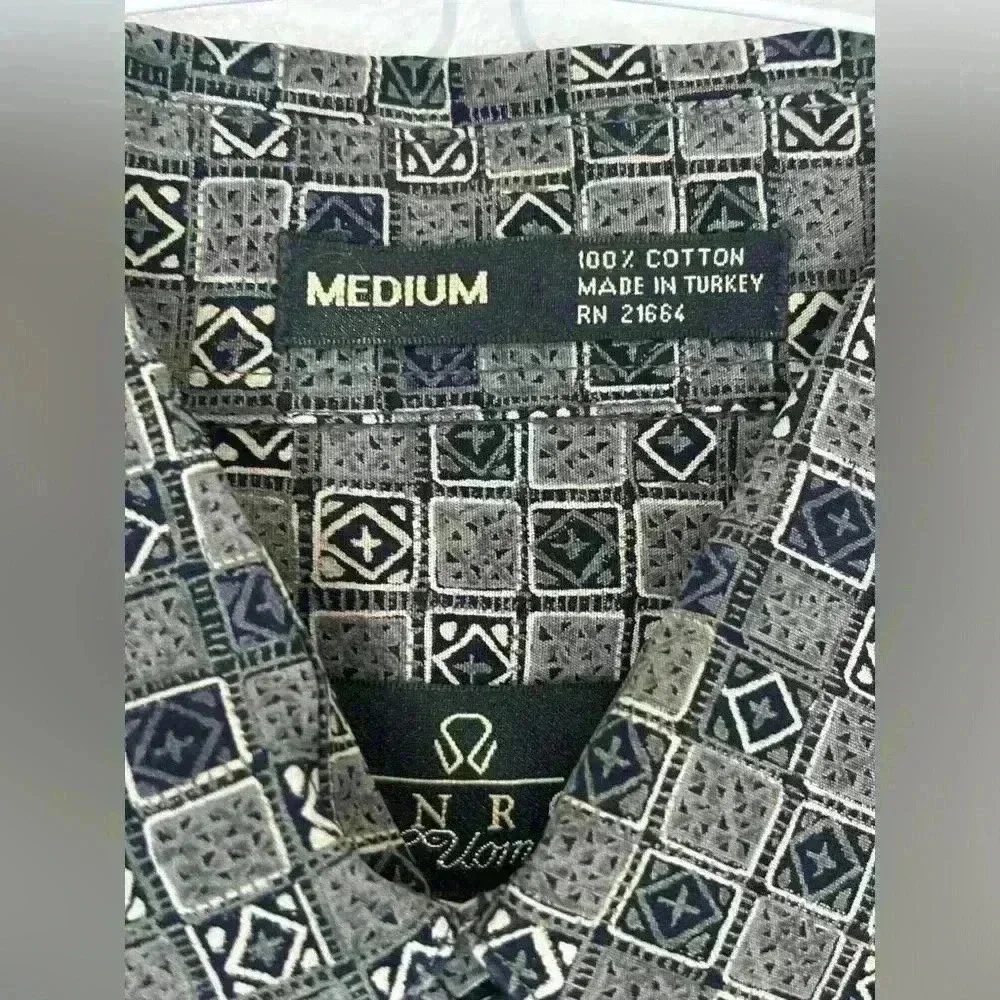 ENRO L Uomo Men’s Button Down Long Sleeve Shirt Size Medium Never Worn - Picture 7 of 7